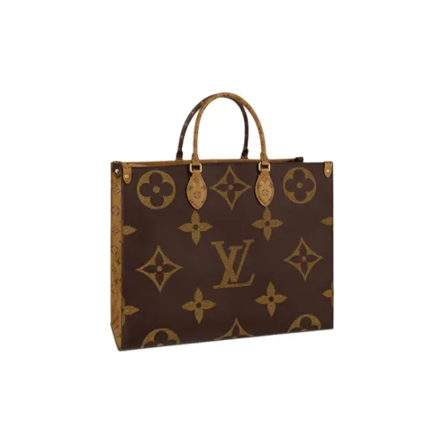 LOUIS VUITTON ONTHEGO Покрытый холст Джунгли Сумка Тоут Сумка Сумка для покупок Сумка на плечо Сумка Большая Женская