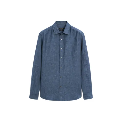 Massimo Dutti Мужские Синие Рубашки