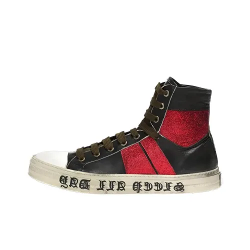 AMIRI Sunset High Top Скейтборд Кроссовки Мужские Красные