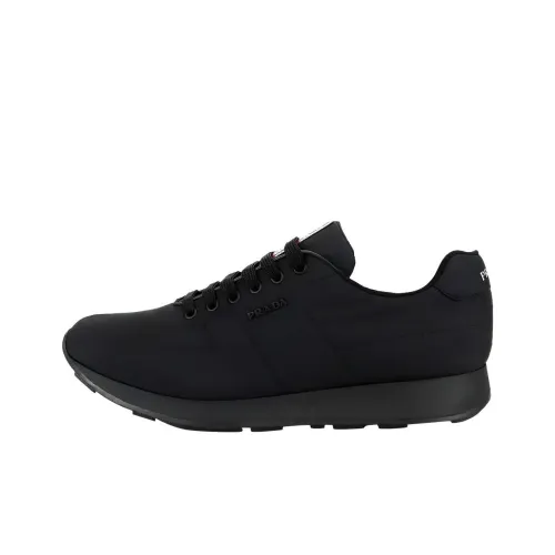 PRADA Piuma Низкий Топ Повседневная Обувь Мужская Черная