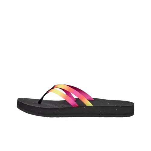 Teva Reflip Аbrasion Resistant Шлепанцы Женские Розовый Желтый