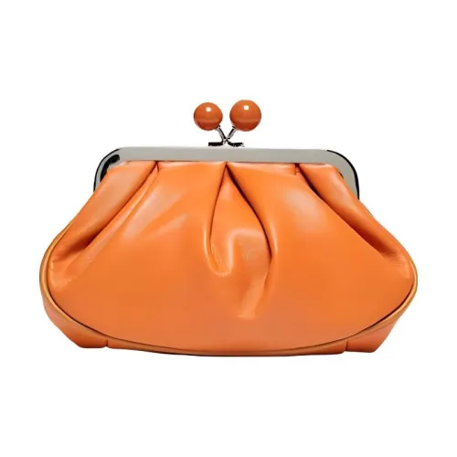 MaxMara Sheepskin Crossbody Clutch Medium Women's Orange МаксМара Шипкин Клатч через плечо Средний Женский Оранжевый