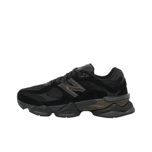 New Balance NB 9060 Устойчивые к истиранию низкие беговые кроссовки для мужчин черные