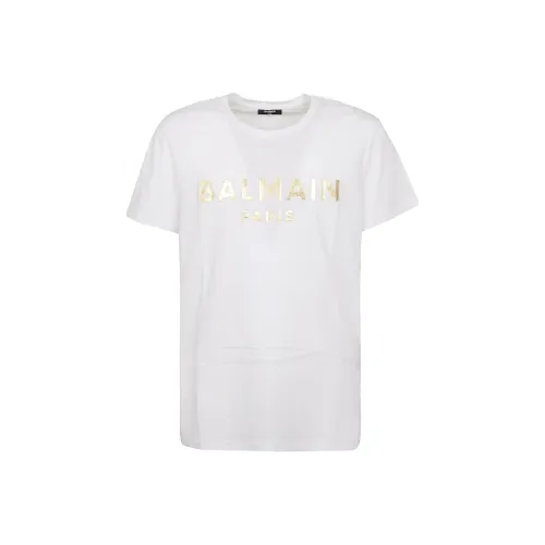 BALMAIN Белая Мужская T-рубашка