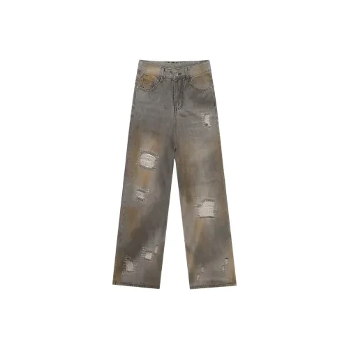 JOPPTI Грязно-серые Женские Джинсы