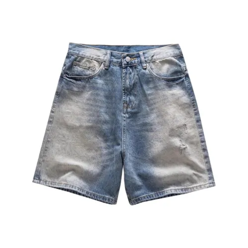 GEOGRE ALEX Blue Men's Denim Shorts GEOGRE ALEX Синий Мужские Джинсовые Шорты