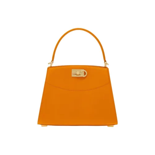 FERRAGAMO Studio Телячья кожа Одно плечо Сумка Мини Женская Апельсин