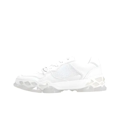 Jimmy Choo Low Top Повседневная обувь для мужчин белый ромб