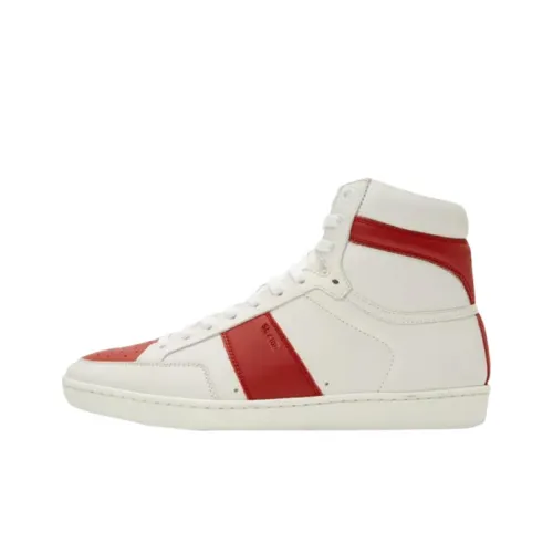 SAINT LAURENT Court Classic High Топ Скейтборд Кроссовки Мужские Белые