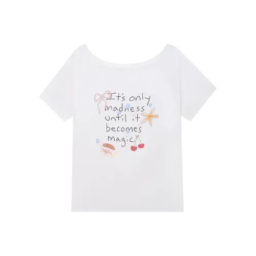 SUSANSAN Белые Женские Рубашки T