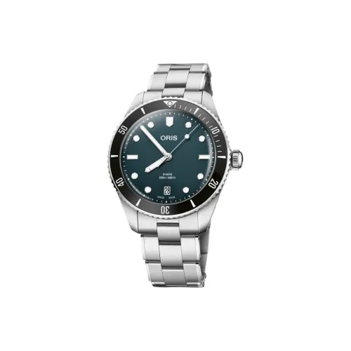 Oris Автоматический Механический Механизм Мужские Часы из Коллекции Diving 39 мм Синий