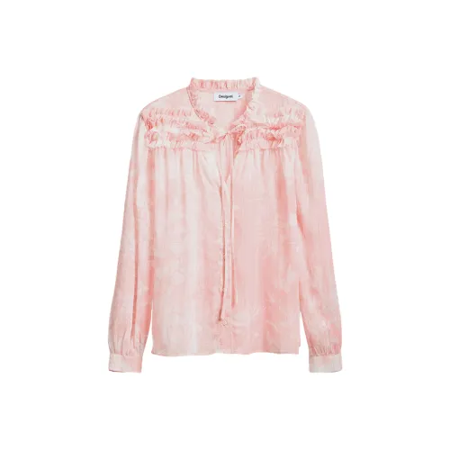 Desigual Розово-бежевые Женские Рубашки
