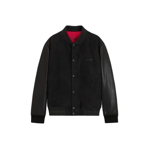 Hugo Boss Черные Мужские Кожаные Куртки