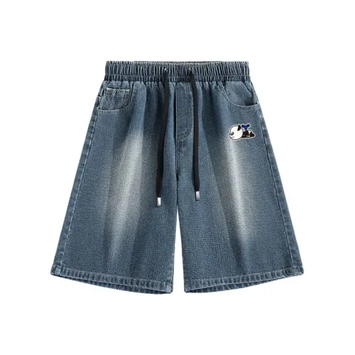 HIPANDA Джинсовый синий Унисекс Джинсовые шорты