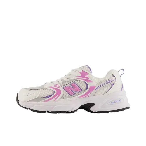 New Balance NB 530 Детская беговая обувь Низкий топ Белый Школьный возраст