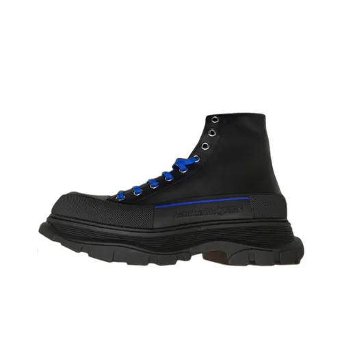 Alexander McQueen Tread Slick Короткий Martin Boot Мужской Черный