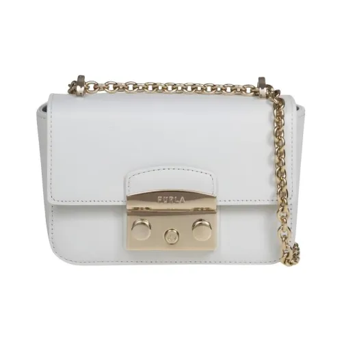 Furla Metropolis Collection Кожа Сумка через плечо Мини Женская Серый
