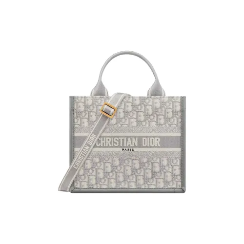DIOR BookTote Коровья кожа Сумка через плечо Маленькая Женская Серый