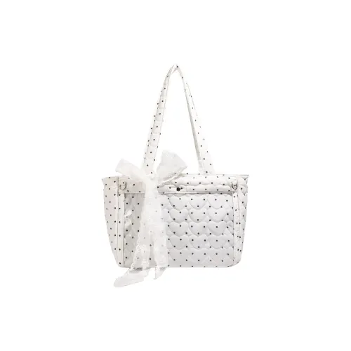 NOMK Холст Портативный Подмышечный Плечевая Сумка Женская Белая