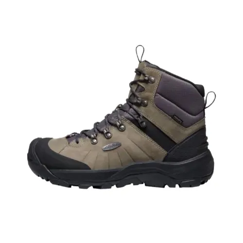 KEEN Revel 3 Водонепроницаемый и Теплый Высокий Топ Альпинистская Походная Обувь Мужская Серый
