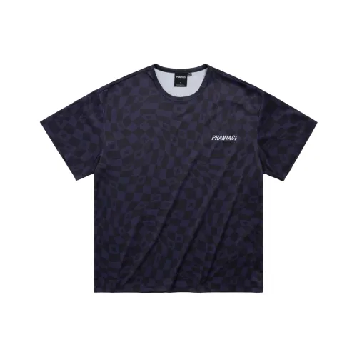 PHANTACI Черный Фиолетовый Мужская T-Рубашка