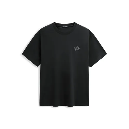 PEACEBIRD MEN Тяжелый Вышитый Короткий Рукав Т-Рубашка Мужская