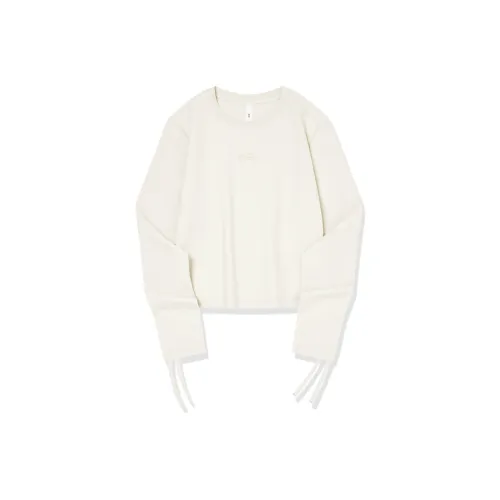 QIAODAN T-рубашка Женская Кремово-белая