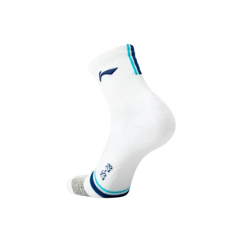 Подкладка Badminton series Бадминтон Носки Мужской 1 упаковка Белый Синий