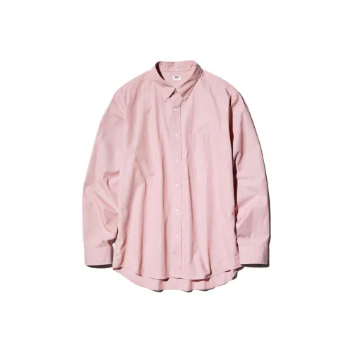 UNIQLO Розово-красные унисекс рубашки