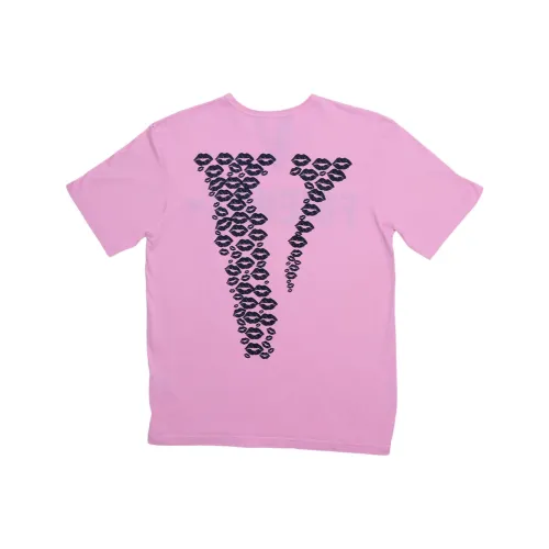 VLONE Розовый Черный Унисекс Футболка