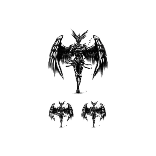 LIEJI Bat Warrior Многоцветный Татуировка Наклейка