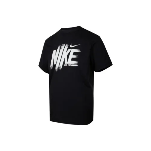 nike Dri Fit UV Черные Мужские T-рубашки