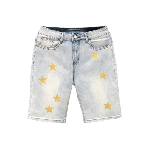 GEOGRE ALEX Blue Men's Denim Shorts GEOGRE ALEX Синий Мужские Джинсовые Шорты