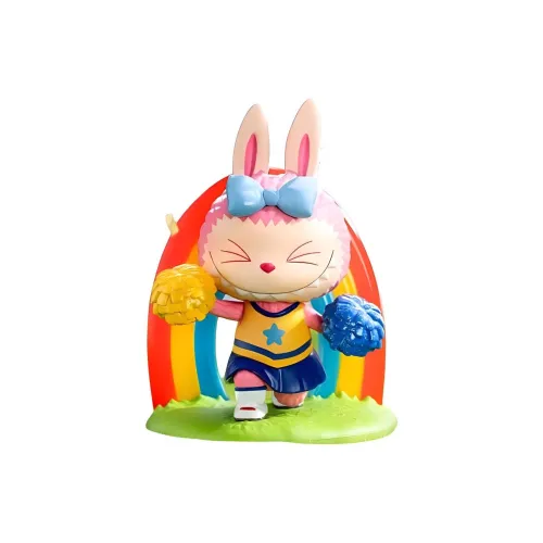 POP MART THE MONSTERS LABUBU Cheerleader, Прозрачный Слепой Бокс На Карточке