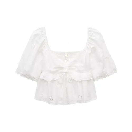 AMERICAN EAGLE Белые Женские Футболки