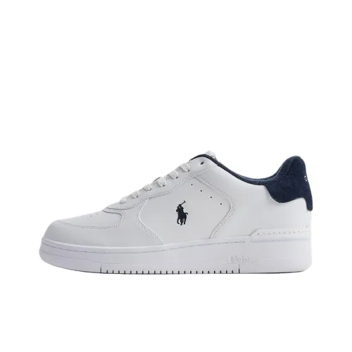 Polo Ralph Lauren Masters Court Low Top Скейтборд Кроссовки Мужские Белые и Синие