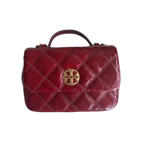 TORY BURCH TB Willa Овца Вощеная кожа Сумка через плечо Сумка Женская Красная