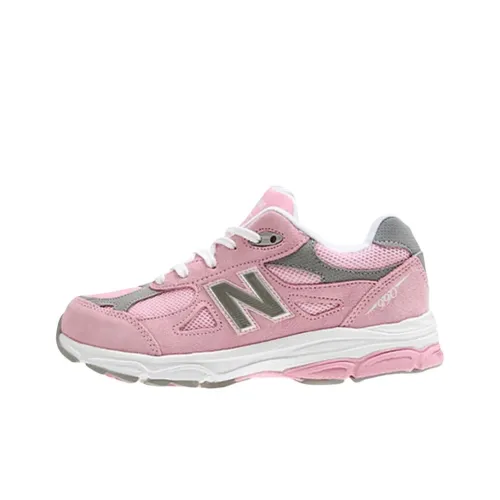 New Balance NB 990 V3 Устойчивый к истиранию Низкий Топ Детские Повседневные Кроссовки Розовый Подростки