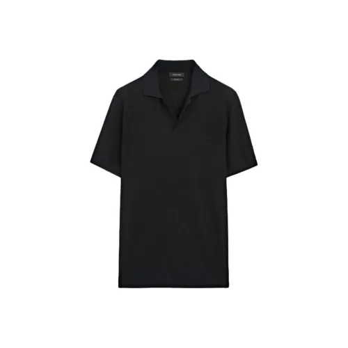 Massimo Dutti Мужская поло синего цвета