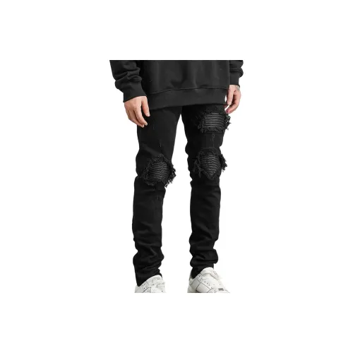 RASHOMONG Черные Унисекс Джинсы
