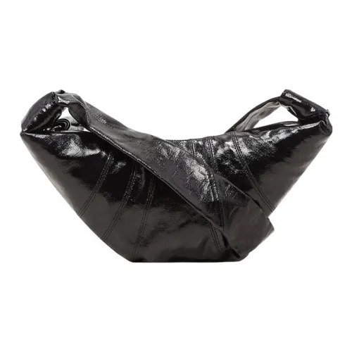 Lemaire Croissant series Сумка из льна холста круассан пельмени плечо через плечо маленькая мужская черная