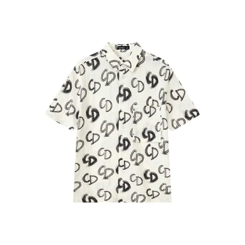 CAISEDI Белые Мужские Рубашки