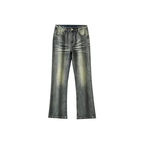 MEXISHION Винтажные синие унисекс джинсы