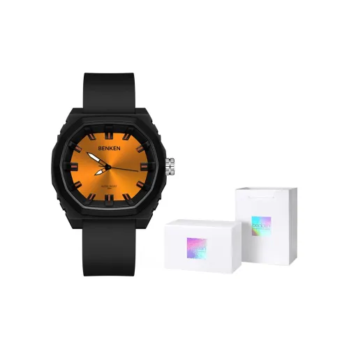 BENKEN Кварцевый механизм Мужские часы 36,2мм*46,4мм*12,4мм Оранжевый