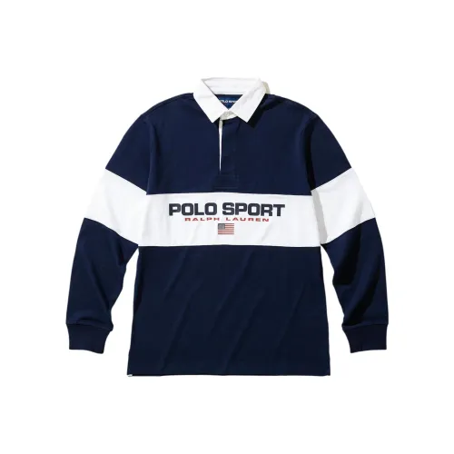 Polo Ralph Lauren Регби Джерси Унисекс Морской Синий