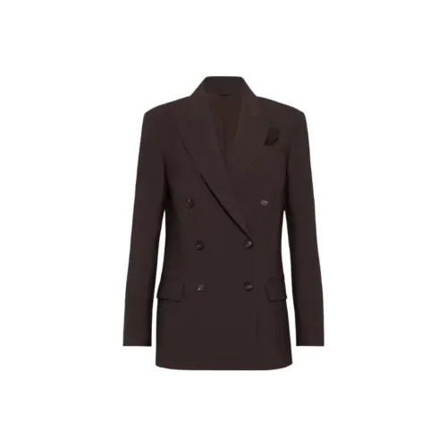 BRUNELLO CUCINELLI Бизнес-костюм женский коричневый