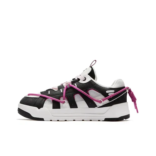 FILA FUSION REEF Обувь Устойчивая к истиранию Низкий Топ Скейтборд Кроссовки Женские Черный Белый