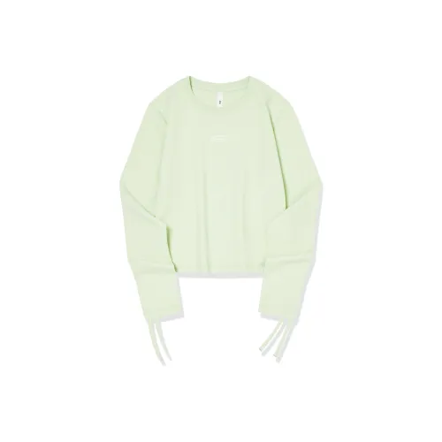 QIAODAN T-рубашка Женская Лотос STEM Зеленая