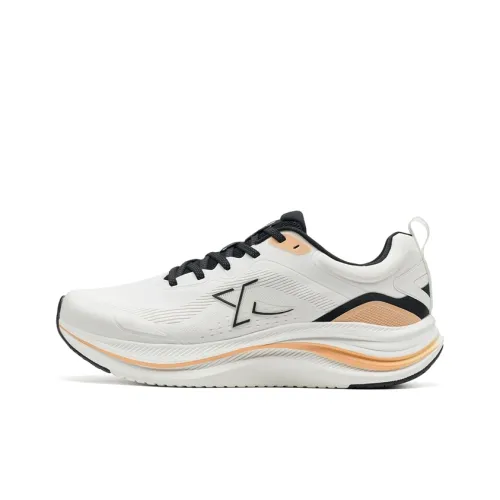 XTEP Амортизация Износостойкий Низкий Топ Повседневный Городской Коммутирование Беговые кроссовки Мужской Парусный Белый Светло-розовый Оранжевый