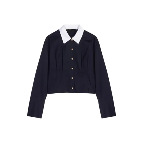 Maje Темно-синие Женские Рубашки